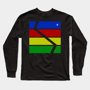 a simple, colorful and minimal design for simple design lovers Long Sleeve T-Shirt